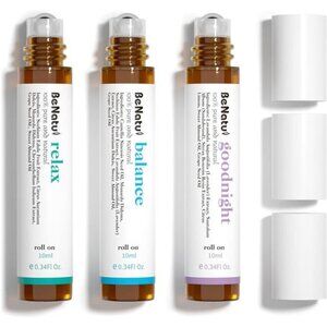 Benatu Essential Oils Set (Relax, Goodnight, Balance), Natural Aromatherapy